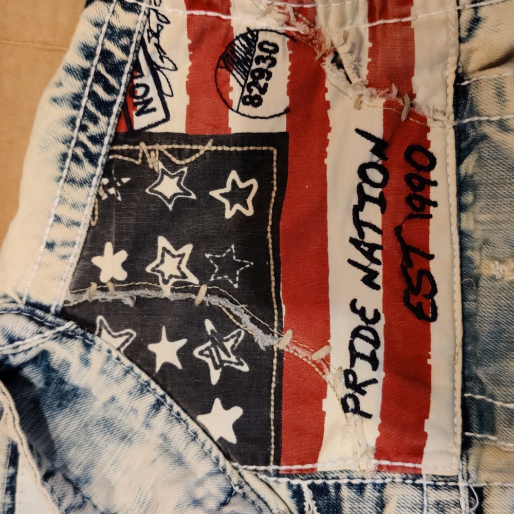 Smoke and Rise Pride Nation size m jean vest - Picture 4 of 7